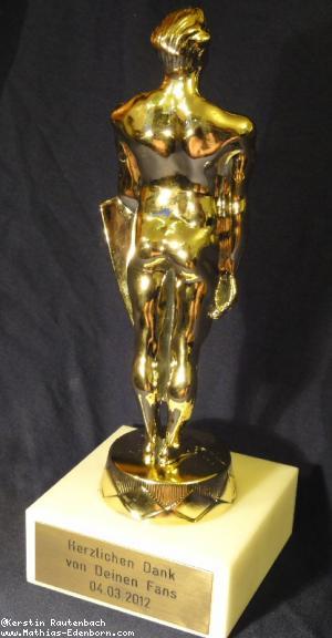 Oscar-Statue von hinten